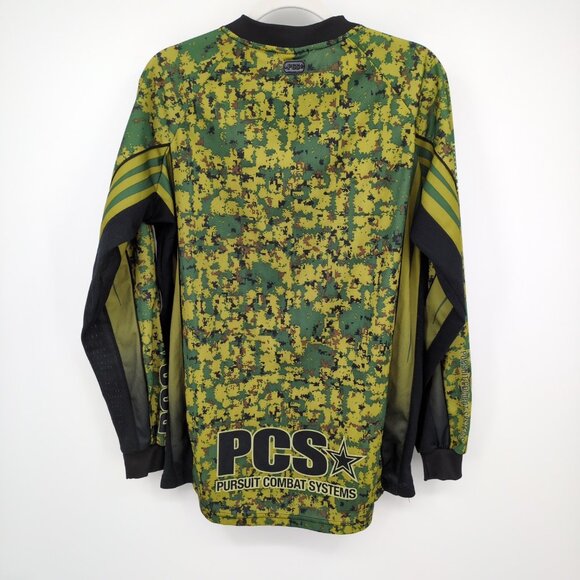 PCS Pursuit Combat Systems Paintball Jersey Digi Camo Green Small‎ VTG Tactical - Picture 2 of 9